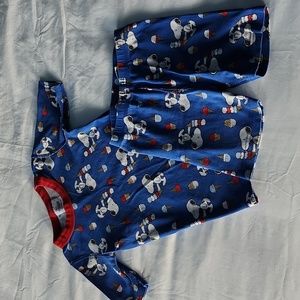 Hanna Andersson Peanuts Snoopy ice cream pajamas 130 8